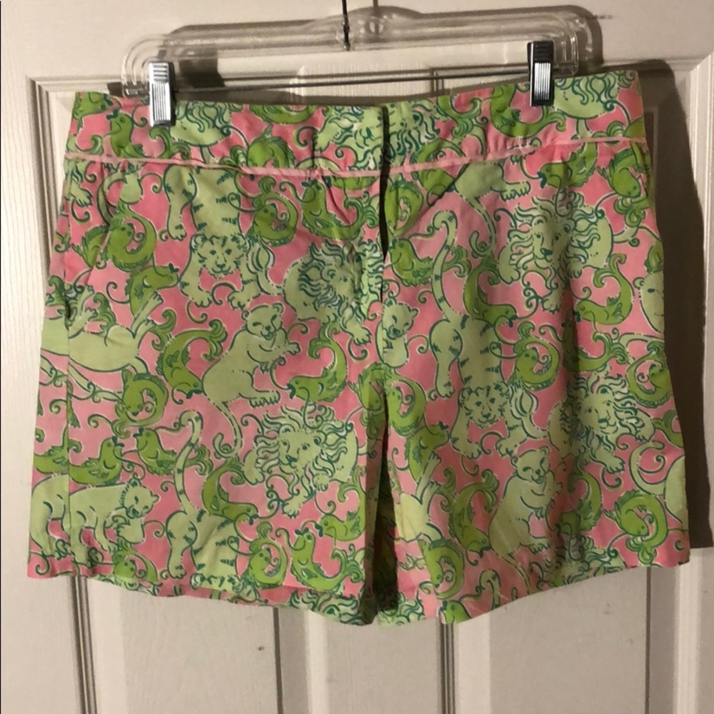 Lily Pulitzer safari shorts pink/green
